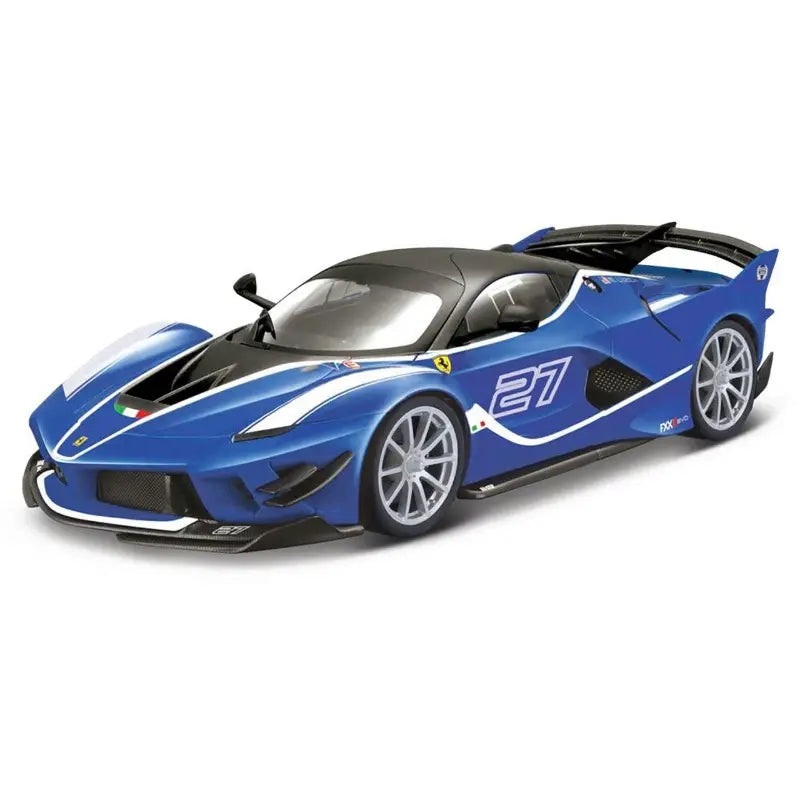 1/18 Diecast Ferrari FXX K EVO #27 Blue Bburago Scale Model Car