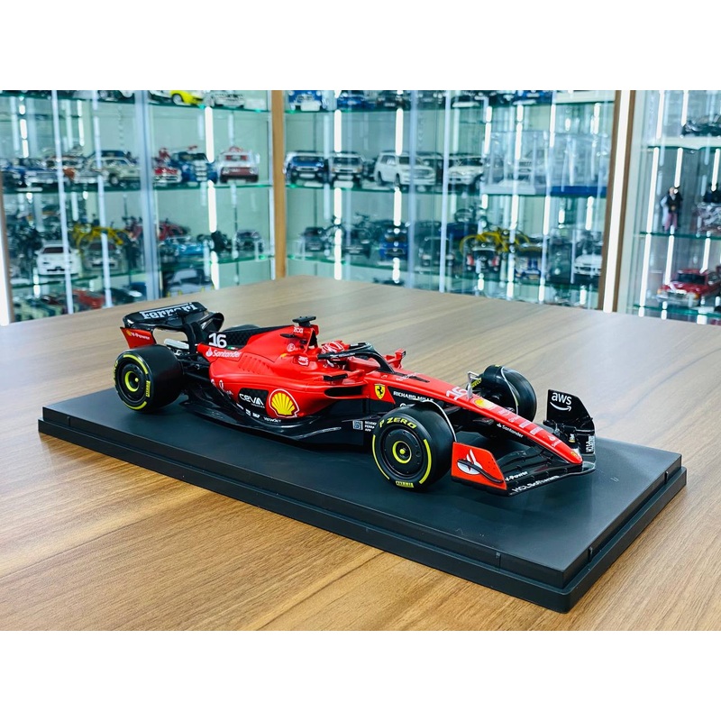 1/18 Metal Diecast Bburago Ferrari SF-23 #16 Charles Leclerc F1 Red