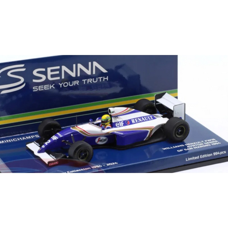 1/43 Minichamps 1994 Formula 1 Ayrton Senna Williams FW16 #2 San Marino GP Car Model