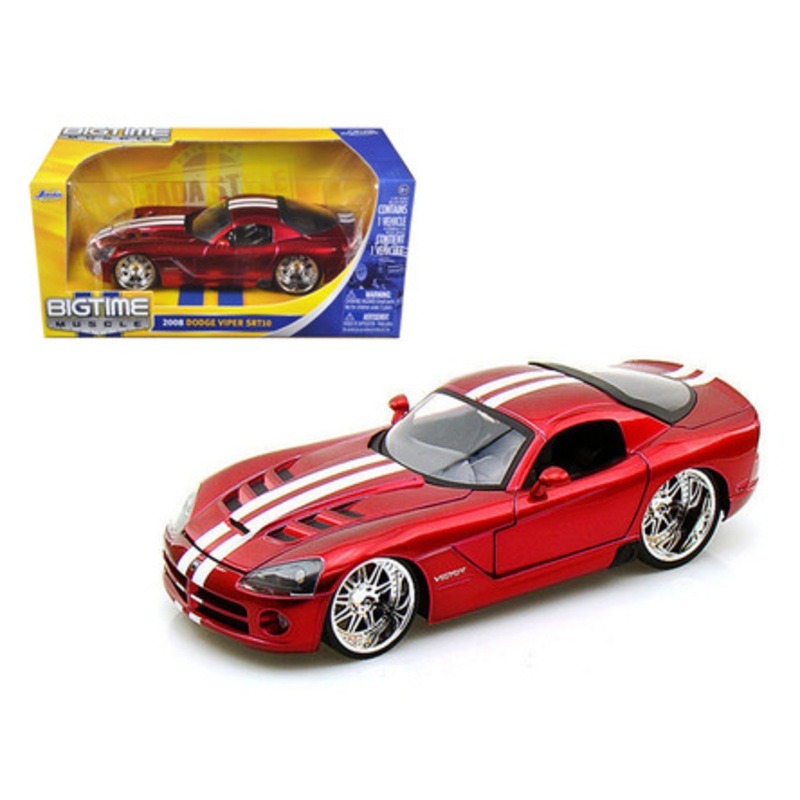 2008 Dodge Viper SRT10 Metallic Red 1/24 Diecast Model Car by Jada