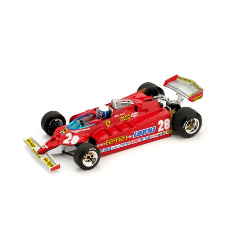 FERRARI 126 CK D.PIRONI 1981 N.28 USA GP W/PILOTE 1:43
