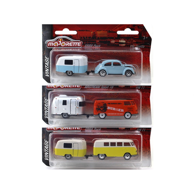 Vintage Trailer Assortment 1:64 Majorette diecast scale model car