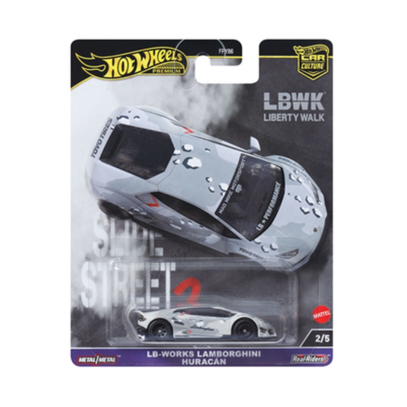 1/64 Hot Wheels Lamborghini Huracan LB-Works (Grey) Diecast Car Model