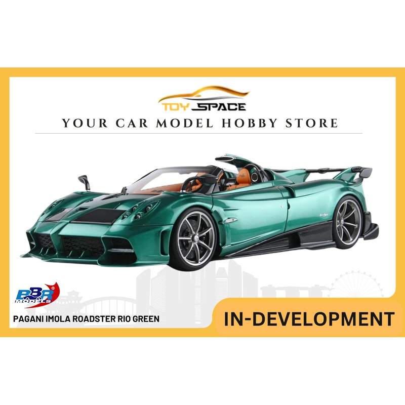 [BBR MODELS] 1:18 Pagani Imola Roadster Rio Green