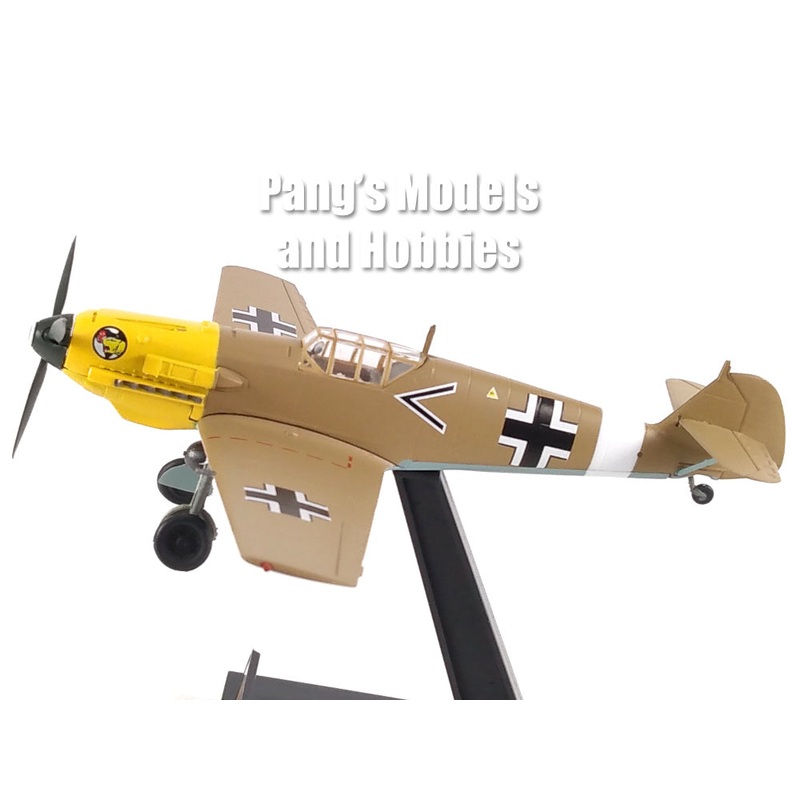Messerschmitt Bf-109 Bf-109E Trop German Fighter 1/72 Scale Assembled and Painted Model by Easy Model
