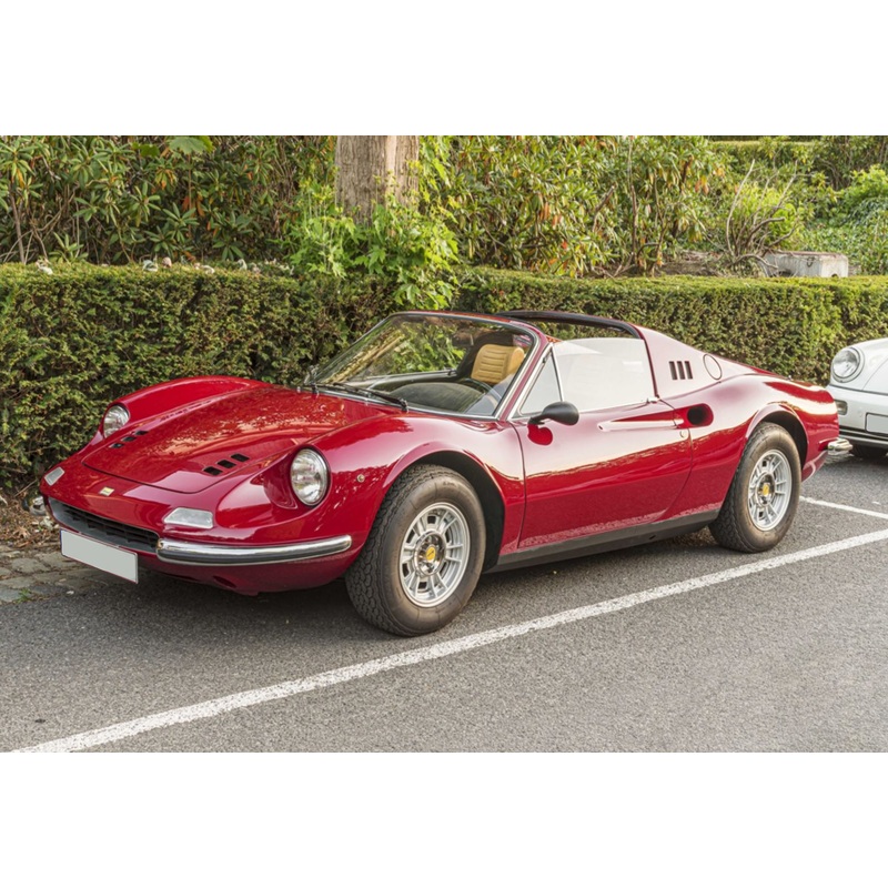[Preorder] BBR 1:18 Ferrari Dino 246 GTS 1972 - Rosso Rubino - Beige P18152C