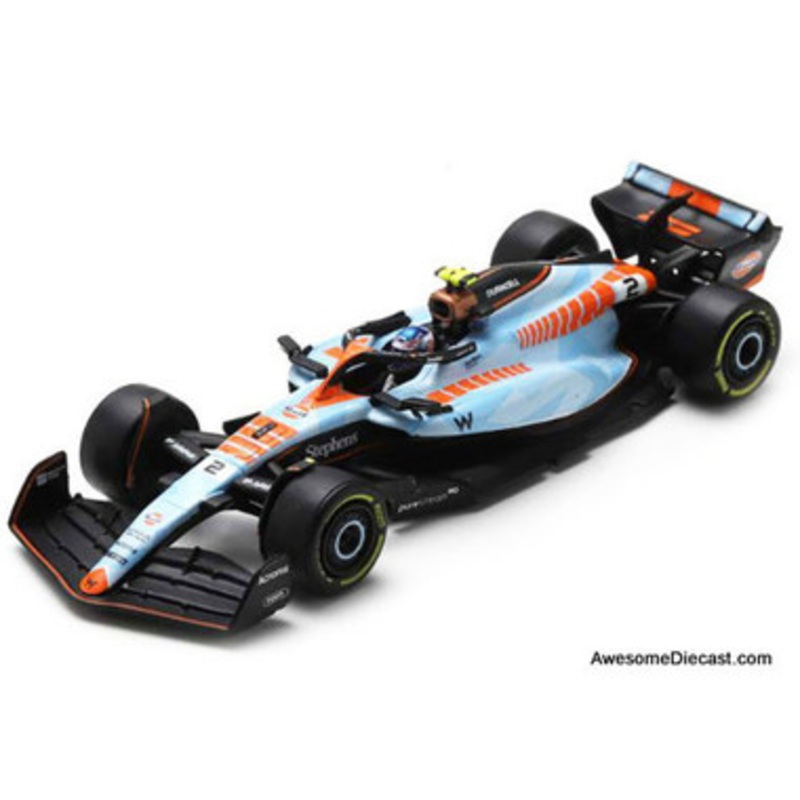 Williams FW45 #2 Logan Sargeant Formula One F1 "Singapore GP" (2023) 1:64 Resin Cast Model by Spark