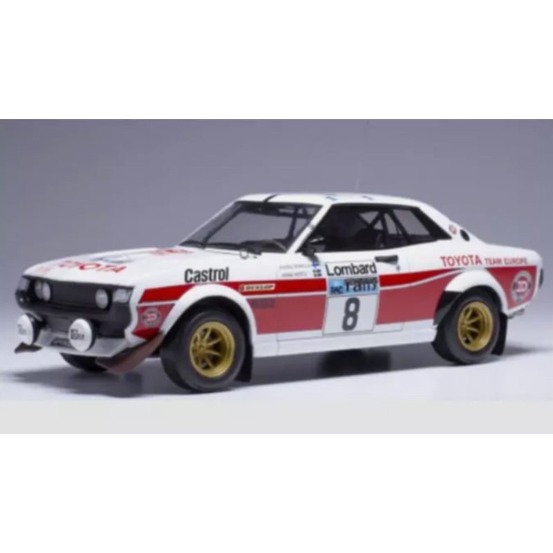 1/18 Ixo 1977 Toyota Celica 2000 GT (RA21) #8 2nd RAC Rallye Hannu Mikkola, Arne Hertz Diecast Car Model