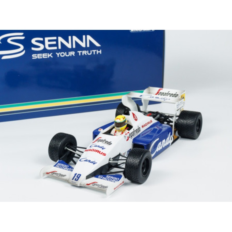1/18 Minichamps 1984 Formula 1 Ayrton Senna Toleman Hart TG184 #19 2nd Place Monaco GP Car Model