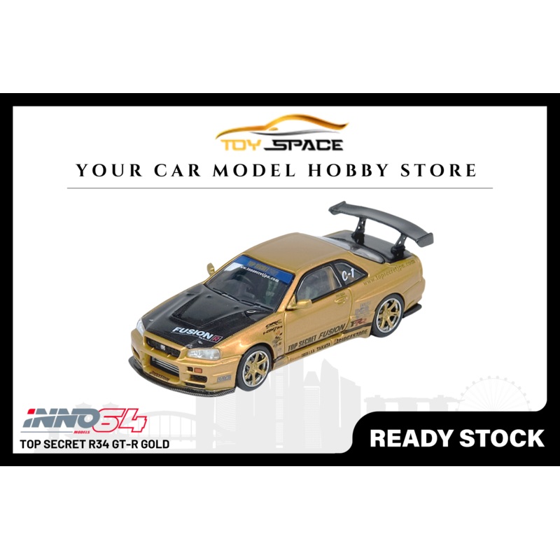 [INNO64] TOP SECRET R34 GT-R Gold