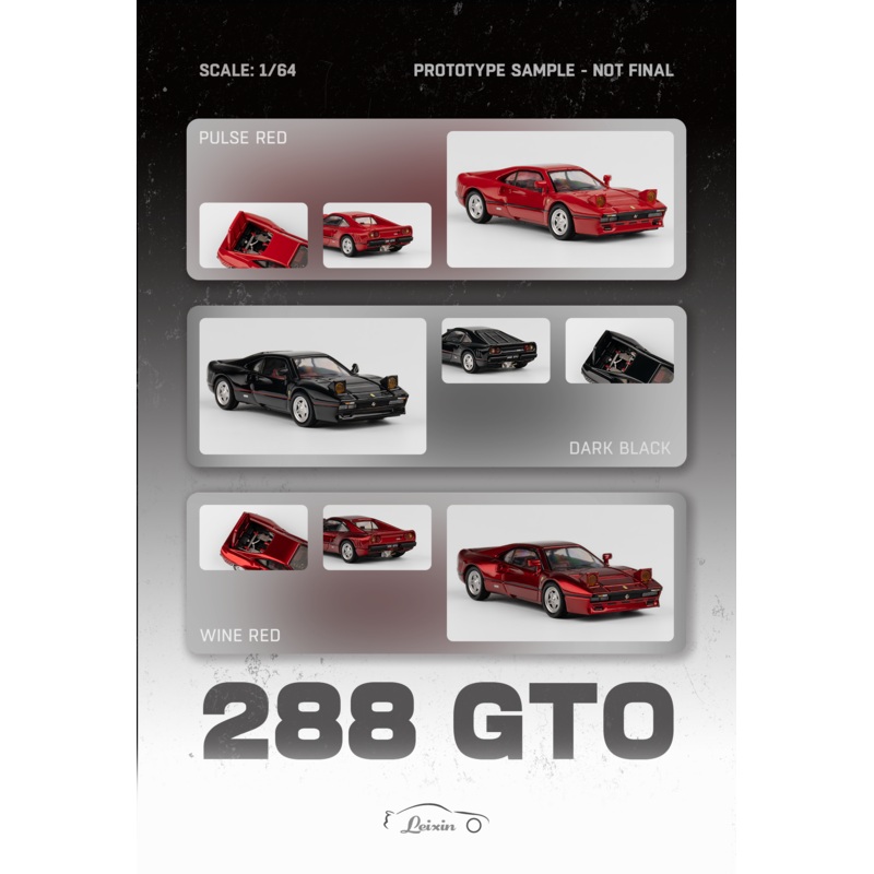 [Preorder] LX Model 1:64 Ferrari 288 GTO KS (3 Colors) Metallic Red