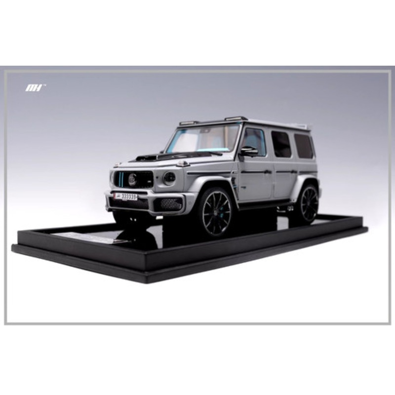 1/18 Motorhelix Mercedes-Benz Mercedes G-Class G63 AMG Brabus 800 (Nardo Grey Semi Gloss) Resin Car Model Limited 199 Pieces