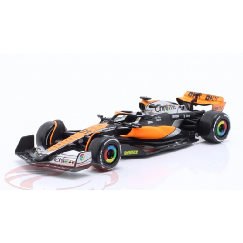 1/43 BBurago 2023 Formula 1 Oscar Piastri McLaren MCL60 #81 British GP Car Model Standard Edition