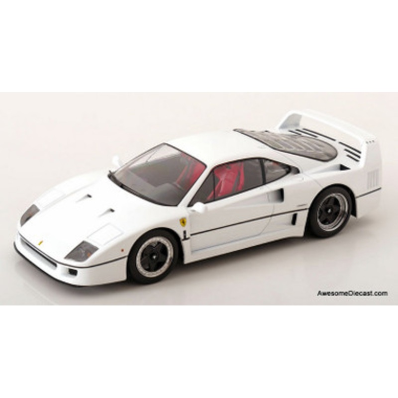 Ferrari F40, Brunie White 1:18 Diecast Model Car by KK Scale