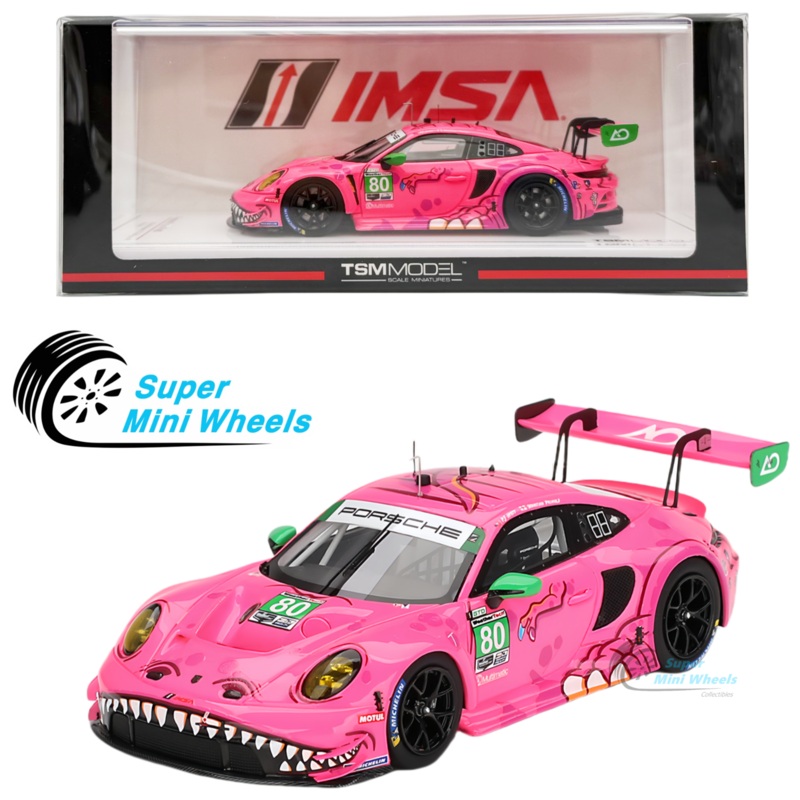 TSM-Model 1:43 Porsche 911 GT3 R #80 AO Racing 2023 IMSA Michelin GT Challenge