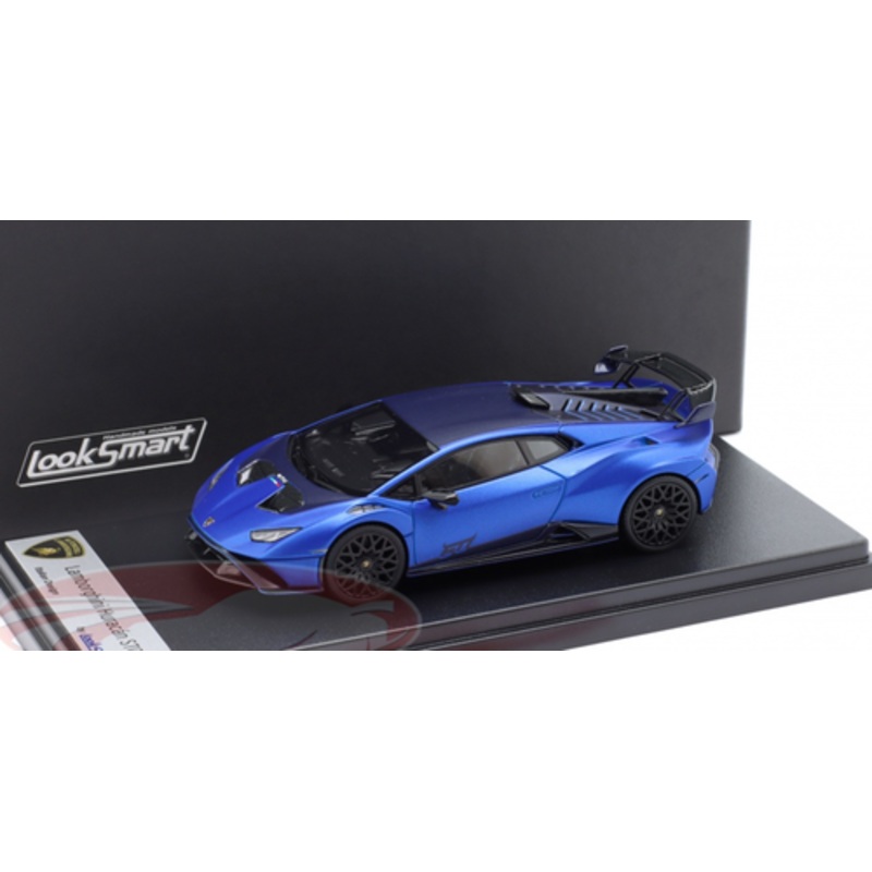 1/43 LookSmart 2021 Lamborghini Huracan STO (Aegeus Blue) Car Model