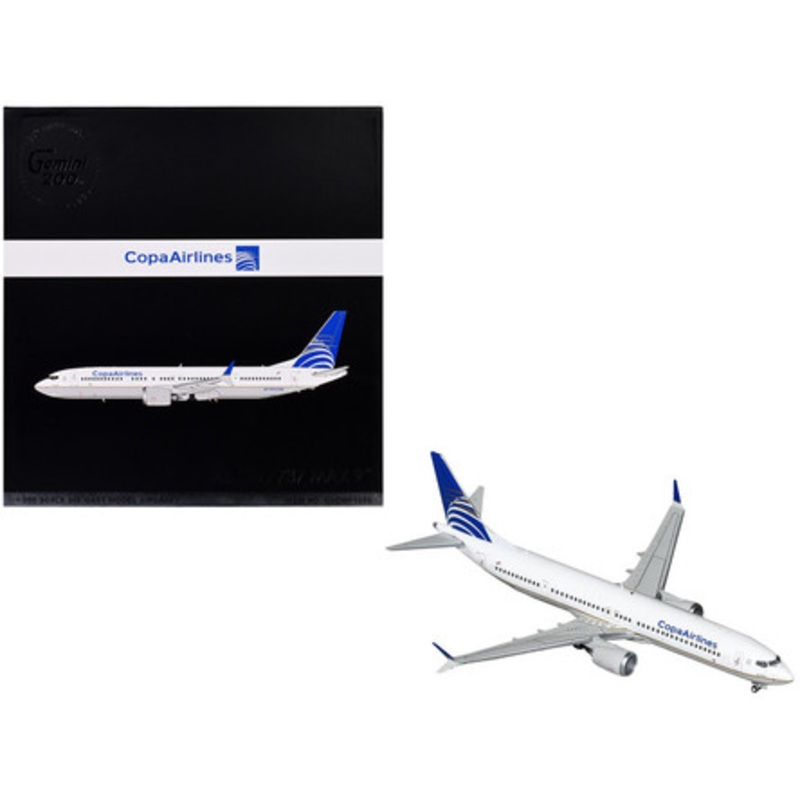Boeing 737 MAX 9 Commercial Aircraft "Copa Airlines" (HP-9907CMP) White with Blue Tail "Gemini 200" Series 1/200 Diecast Model Airplane by GeminiJets