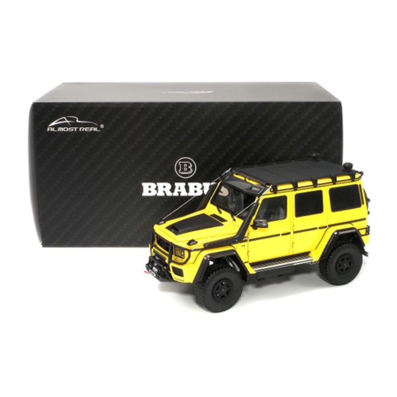 1/18 Almost Real Mercedes-Benz Mercedes G-Class G-Klasse G500 Brabus 550 Adventure 4x4 (Yellow) Diecast Car Model Limited 300 Pieces