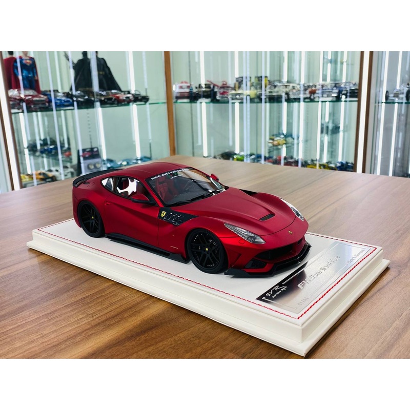 1/18 Resin Model - Davis & Giovanni Ferrari F12 Berlinetta in Matt Chrome Red, 01/01 Limited Edition