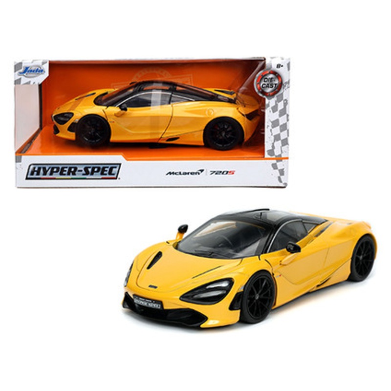 Hyper-Spec McLaren 720S Yellow - 1/24 Diecast Model by Jada