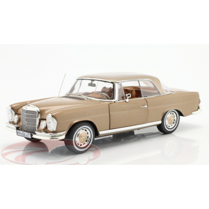 1/18 Norev 1969 Mercedes-Benz 250 SE Coupe (W111) (Gold Metallic) Diecast Car Model