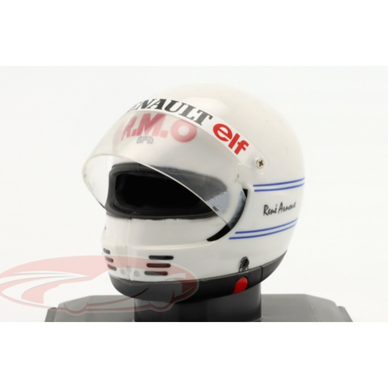 1/5 Spark 1981 Rene Arnoux #16 Equipe Renault Elf Formula 1 Helmet Model