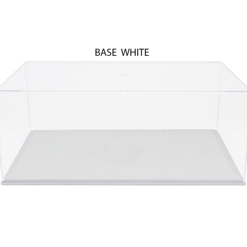 Vetrina Display Case Plexi-Glass with White Plastic Base 1:18