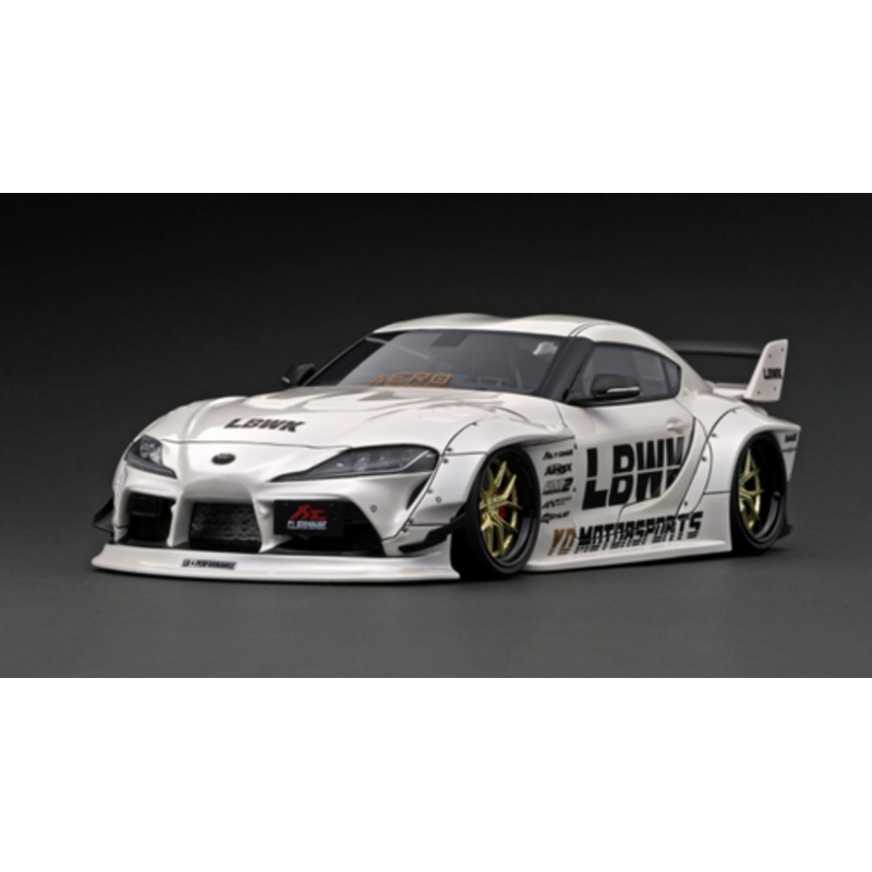 1/18 Ignition Model LB-WORKS TOYOTA SUPRA (A90) White Resin Car Model
