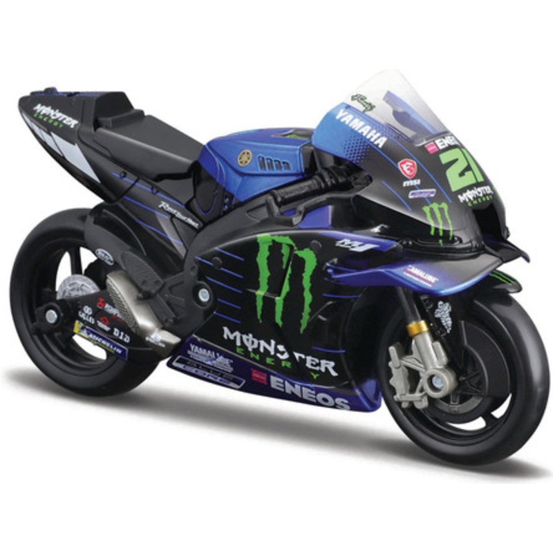 1/18 Maisto 2021 Yamaha Motor GP #21 Franco Morbidelli Monster Energy Motorcycle Model