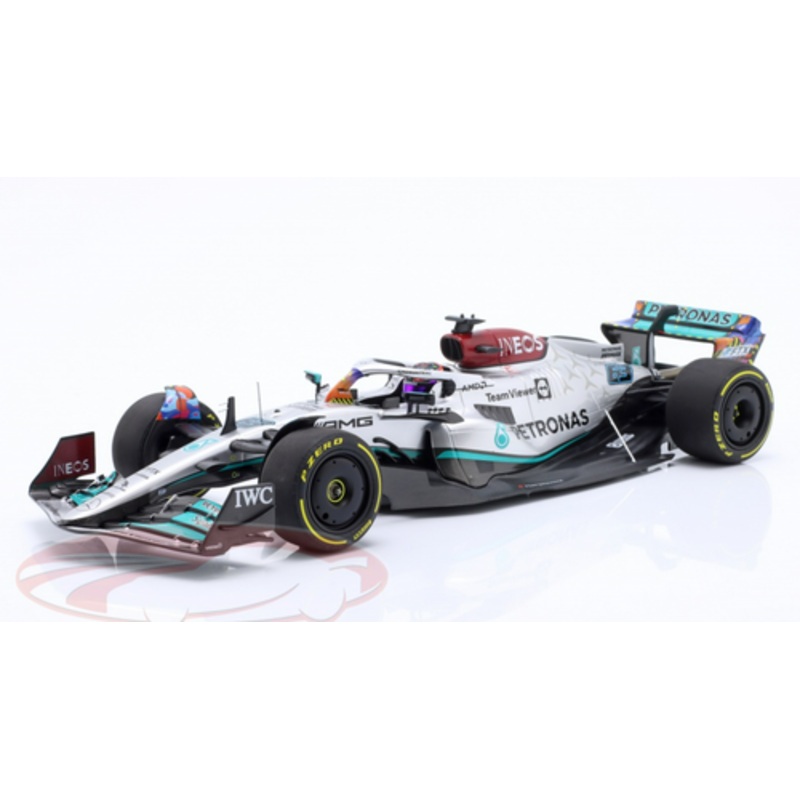 1/18 Minichamps 2022 Formula 1 George Russell Mercedes-AMG F1 W13 #63 5th Miami GP Car Model