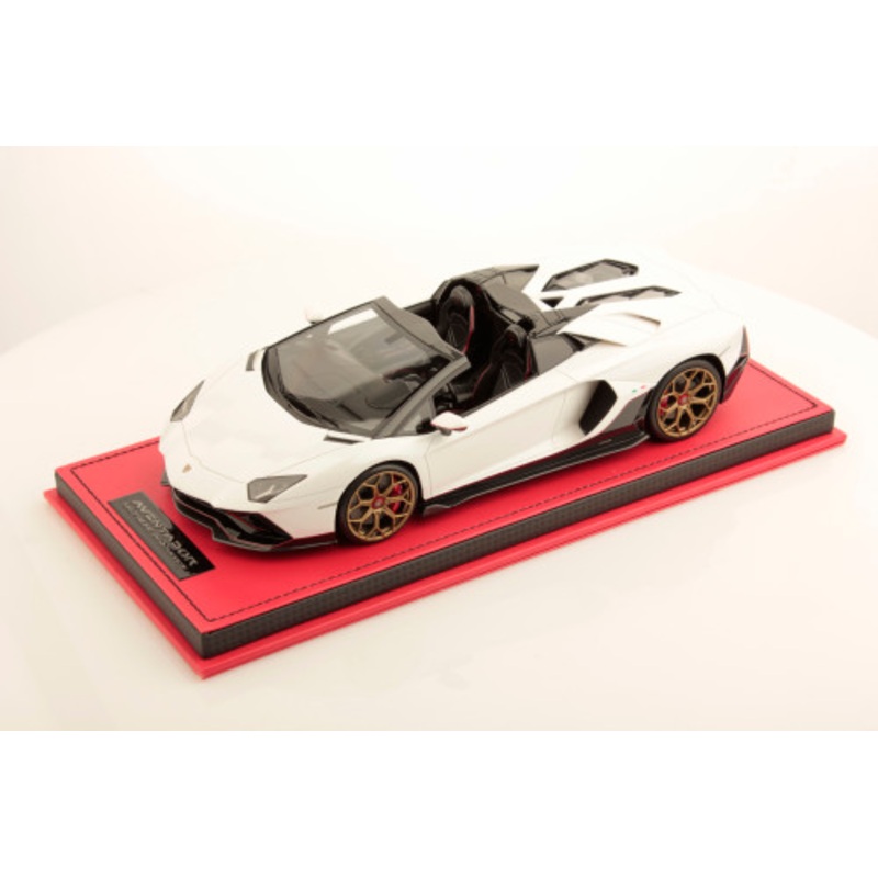 1/18 MR Collection Lamborghini Aventador LP780-4 Ultimae Roadster (Bianco Asopo White with Carbon Pack) Resin Car Model Limited