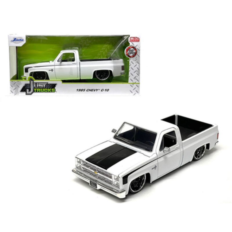 1/24 Jada 1985 Chevrolet C10 White Custom Diecast Car Model