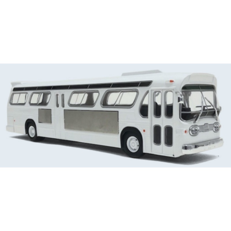 1/43 Iconic Replicas GM TDH 5303 Transit Bus Blank White Car Model