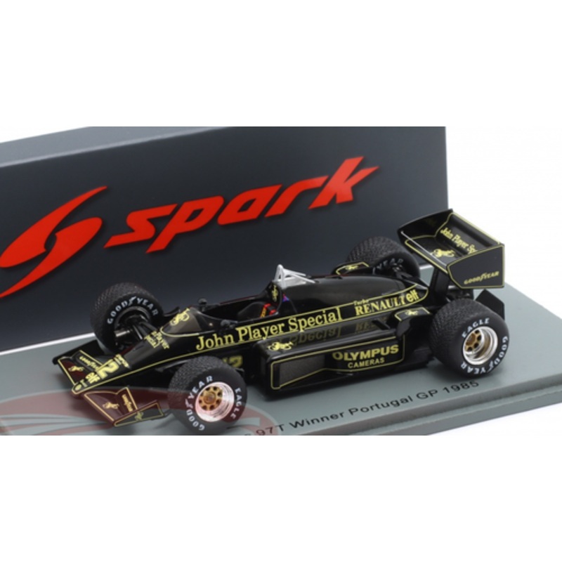 1/43 Spark 1985 Formula 1 Ayrton Senna Lotus 97T No.12 Winner Portugal GP Car Model