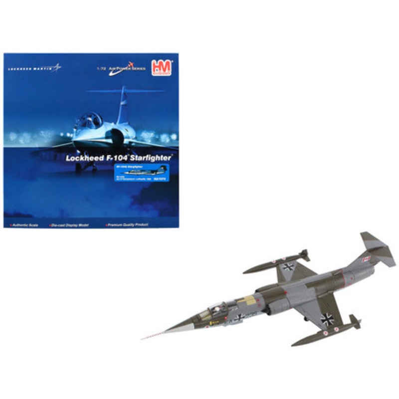 Lockheed RF-104G Starfighter Fighter Aircraft "AG 51 Immelmann" (1966) German Luftwaffe "Air Power Series" 1/72 Diecast Model by Hobby Master