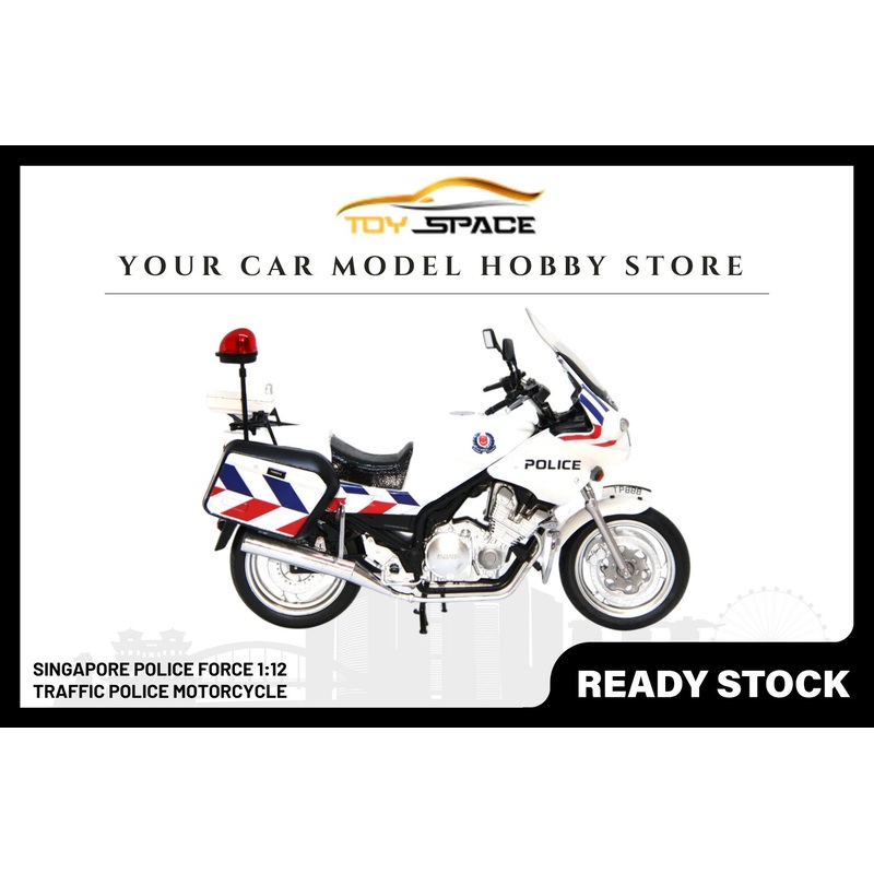 SPF 1:12 Traffic Police Motorcycle Diecast