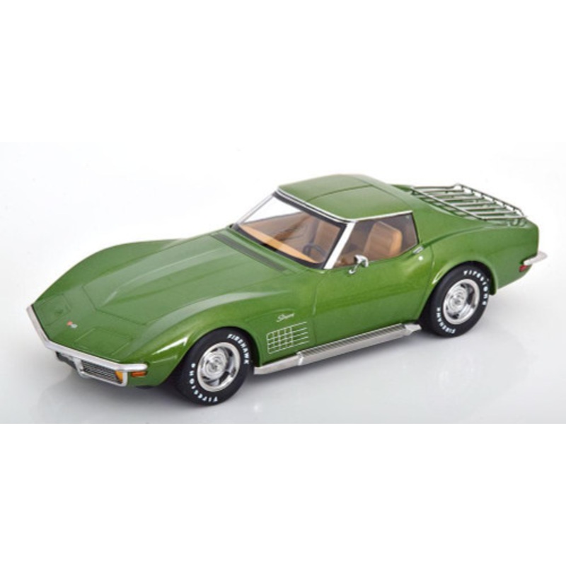 1/18 KK-Scale 1972 Chevrolet Corvette C3 (Green Metallic) Diecast Car Model