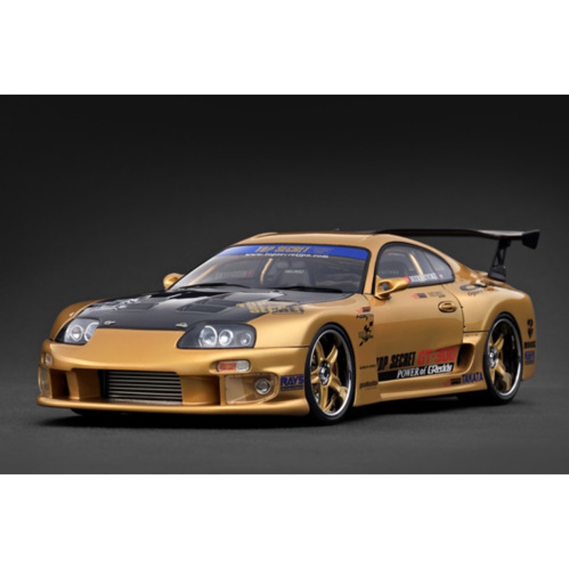 1/18 IG Ignition Model TOP SECRET Toyota GT300 Supra (A80) (Gold) Car Model