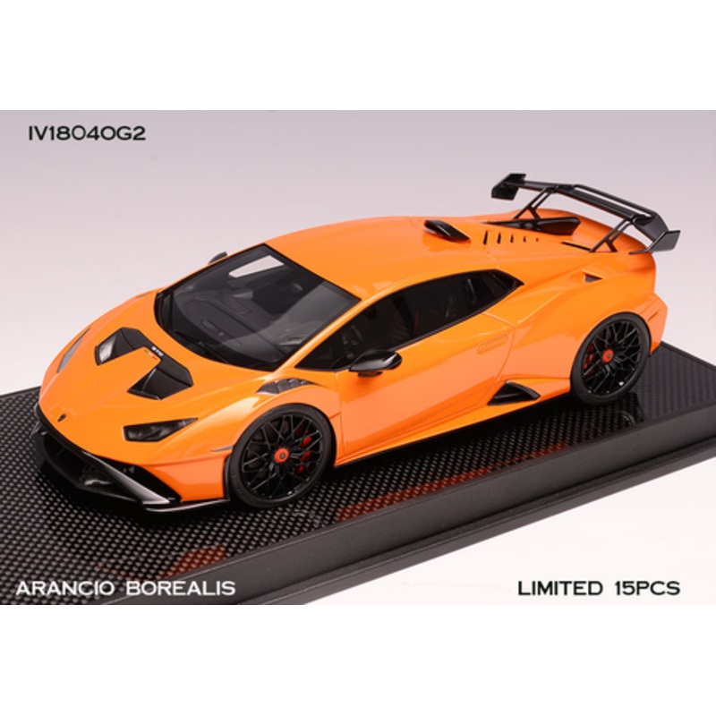 1/18 Ivy Lamborghini Huracan STO (Arancio Borealis Orange) Car Model Limited 15 Pieces