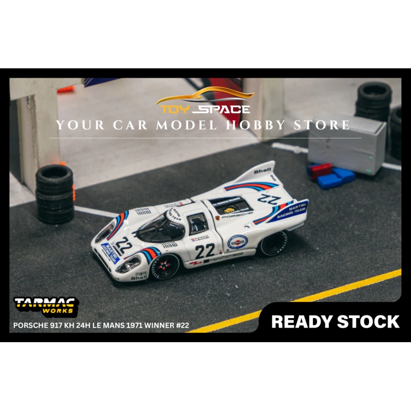 [TARMAC WORKS x Curitiba64] 1:64 Porsche 917 KH 24h Le Mans 1971 Winner #22