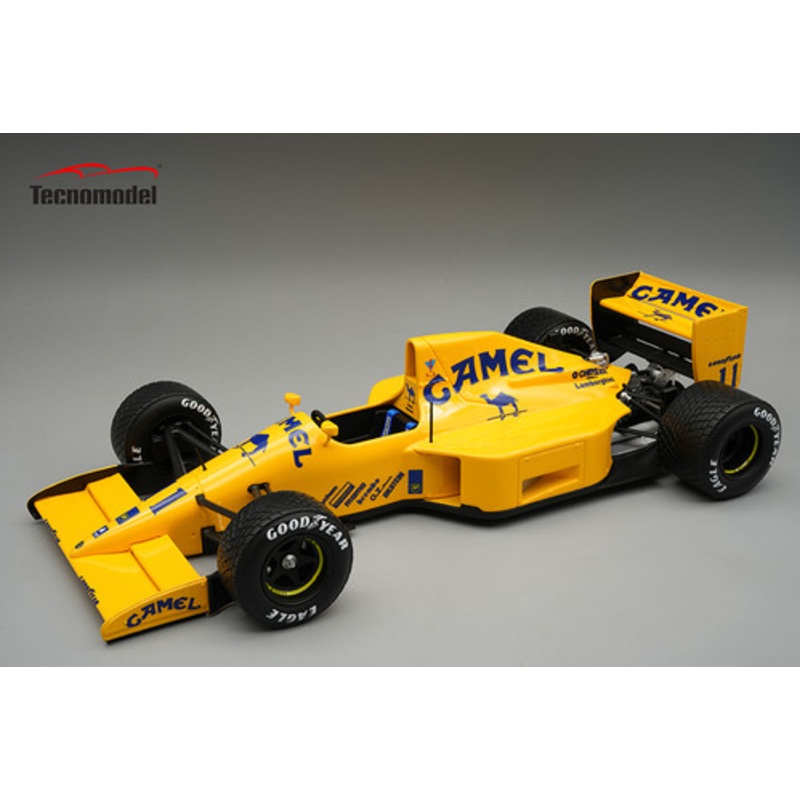 1/18 Tecnomodel 1990 Formula 1 Lotus 102 1990 Lamborghini Engine USA GP Qualifyng #11 Driver Derek Warwick (Raining Tyres) Limited Edition Car Model