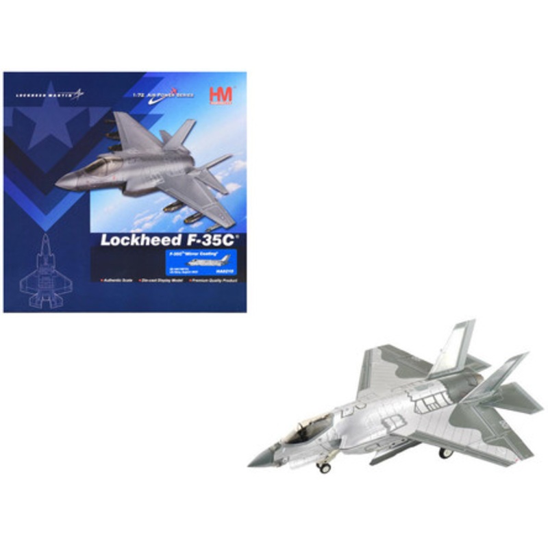 Lockheed Martin F-35C Lightning II Aircraft "Mirror Coating XE-100/168733" (2022) United States Navy "Air Power Series" 1/72 Diecast Model by Hobby Master