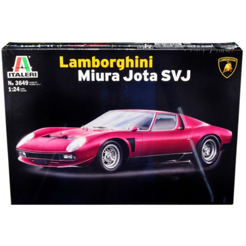 Skill 2 Model Kit Lamborghini Miura Jota SVJ 1/24 Scale Model by Italeri