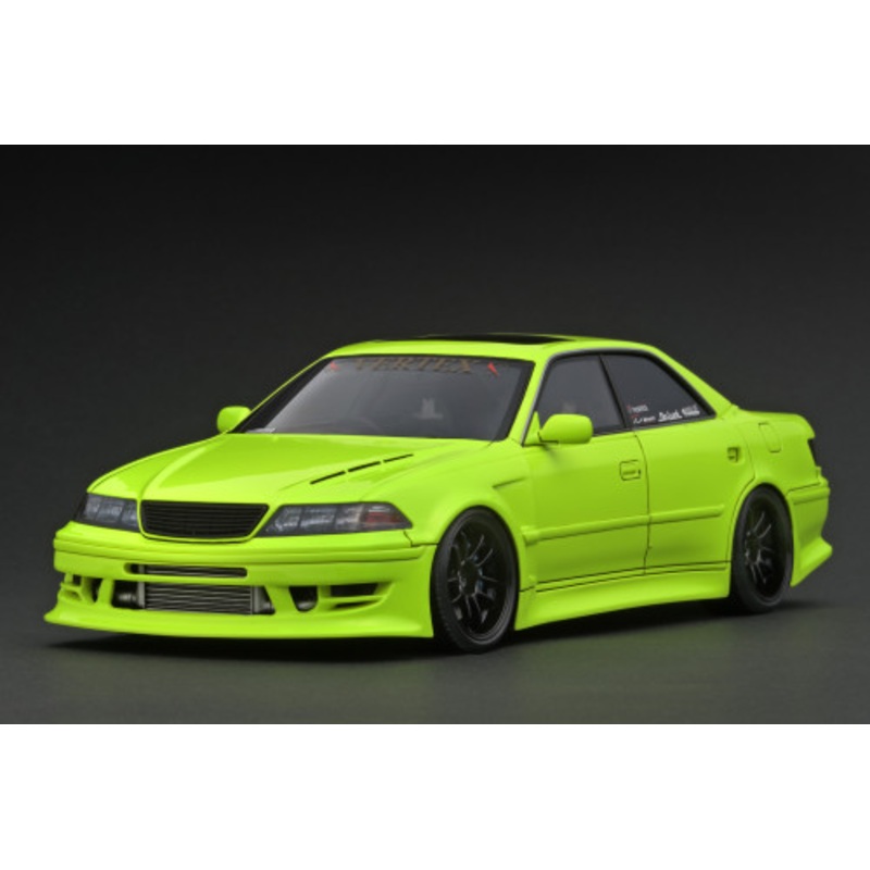 1/18 Ignition Model Toyota Chaser Vertex JZX100 Mark-II (Yellow Green) Car Model
