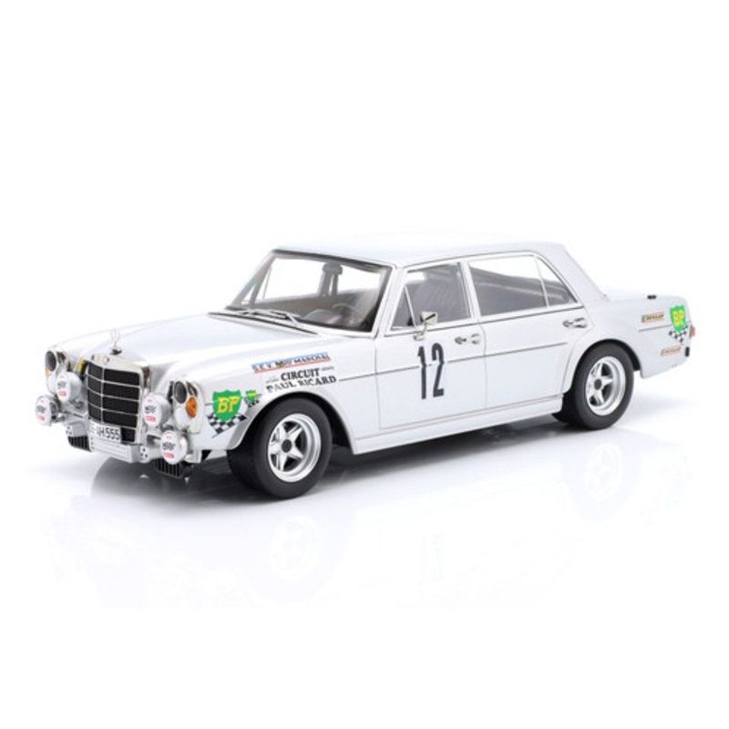 1/18 Werk83 1971 Mercedes-Benz AMG 300 SEL 6.8 #12 12h Paul Ricard s Dolhem, Klaus Behrmann, Jean-Pierre Jabouille Diecast Car Model