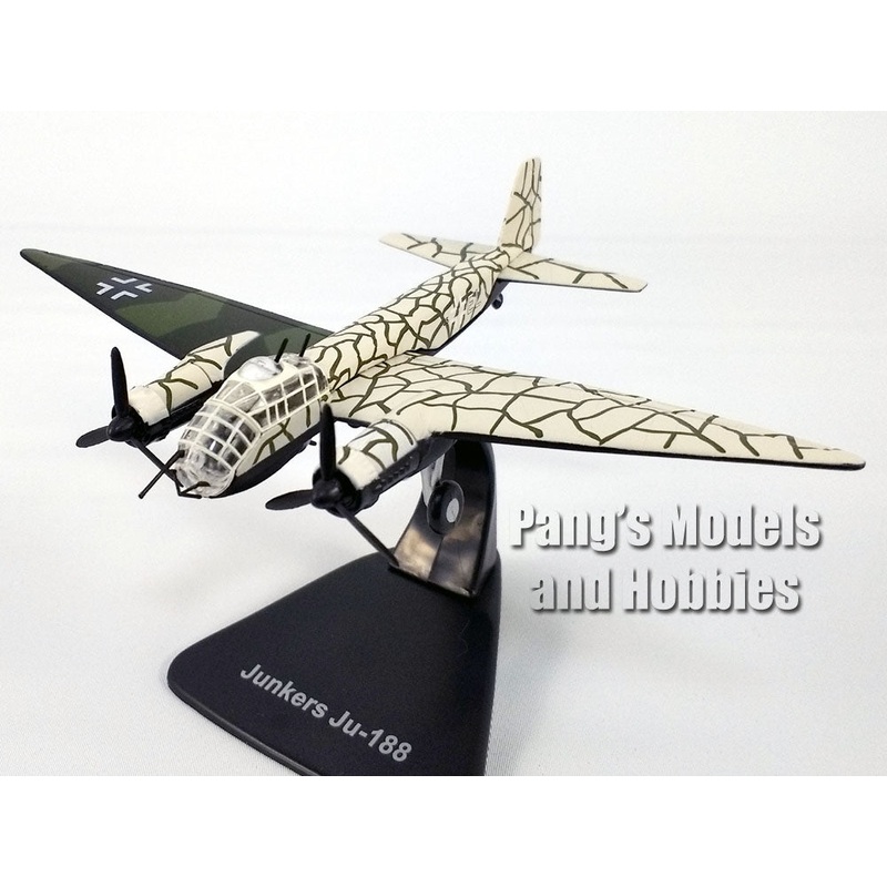 Junkers Ju-188 German Luftwaffe Bomber - 1/144 Scale Diecast Model by Atlas