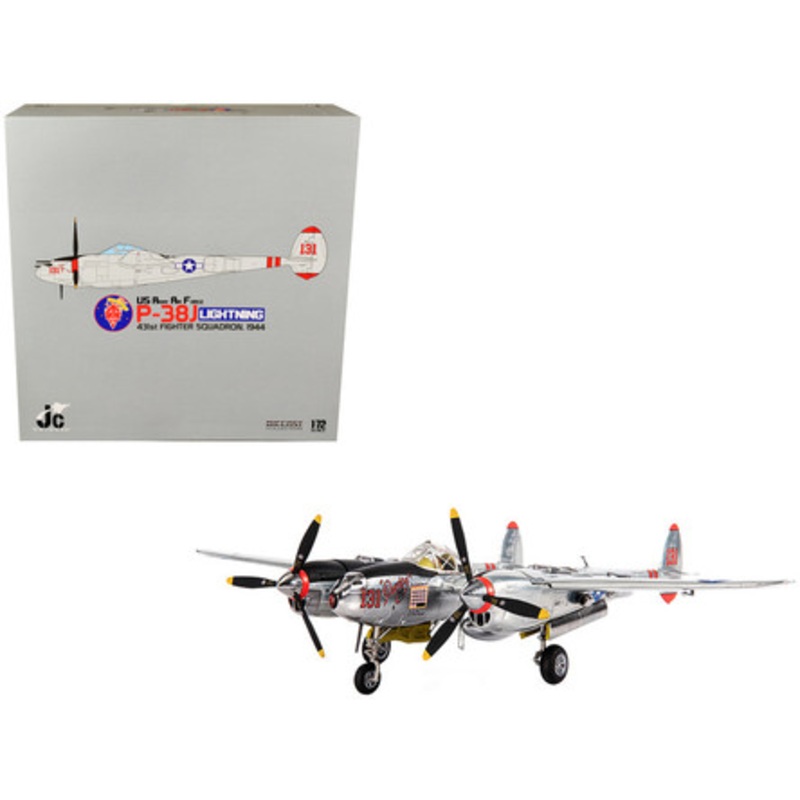 Lockheed P-38J Lightning Fighter Plane "Major Thomas McGuire U.S. Army Air Force 431st Fighter Squadron" (1944) 1/72 Diecast Model by JC Wings