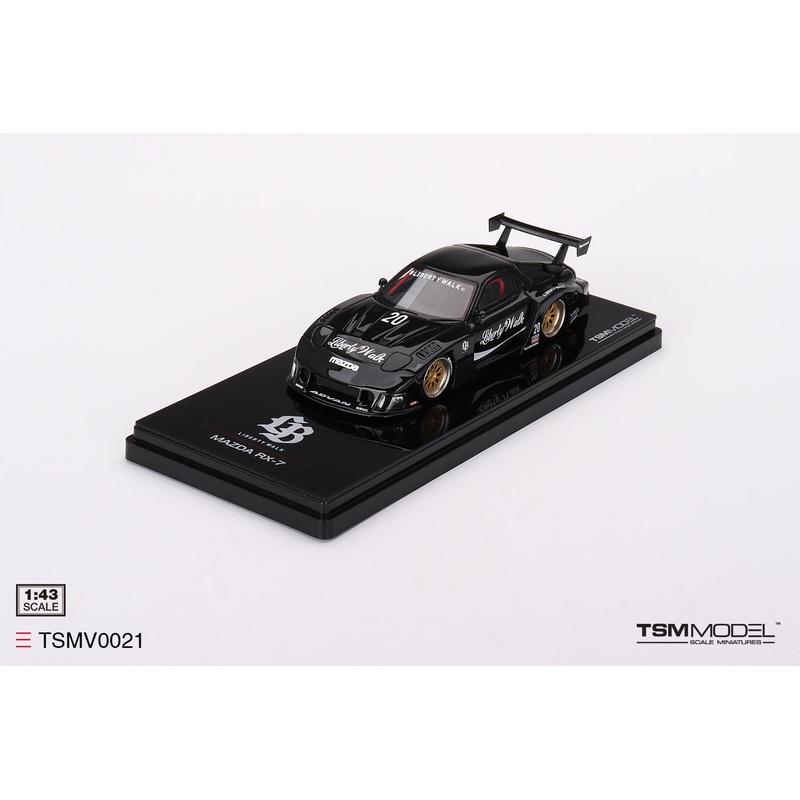 TSM 1:43 MAZDA RX-7 LB-Super Silhouette Liberty Walk Black