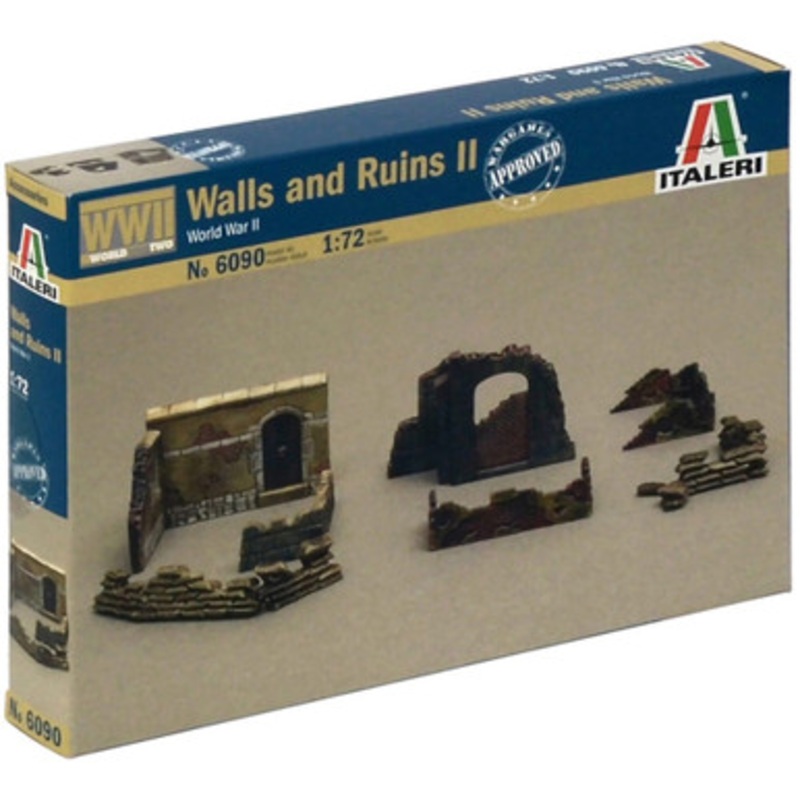 Walls And Ruins II 1/72 Kit 1:72 Scale Plastic Model Kit by Italeri