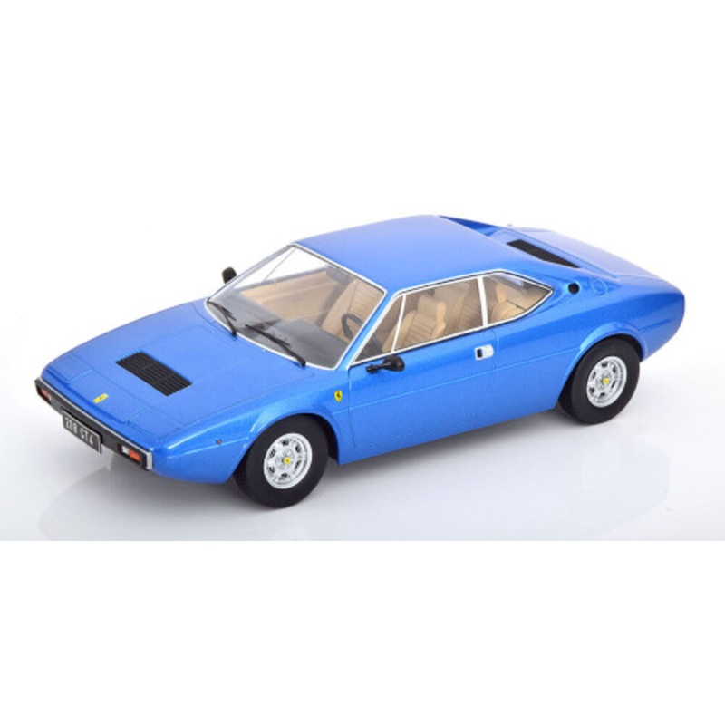 1/18 KK-Scale 1975 Ferrari 208 GT4 (Light Blue Metallic) Diecast Car Model